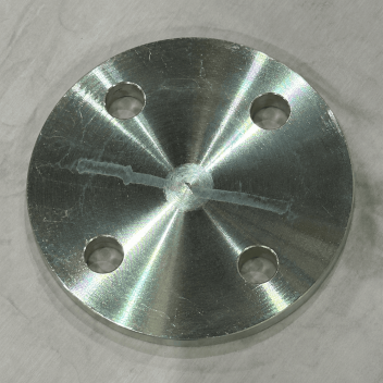 65mm PN16 P235GH Full Thickness BZP Blank Flange EN1092-1