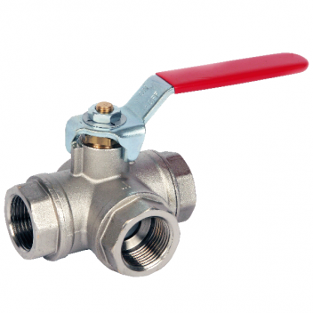 32mm ART70 Brass 3 Way L Port Ball Valve