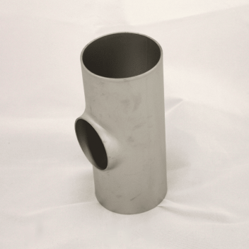 154 x 104 x 2.0mm 304L Metric Stainless Steel Pulled Reducing Tee EN10253/4