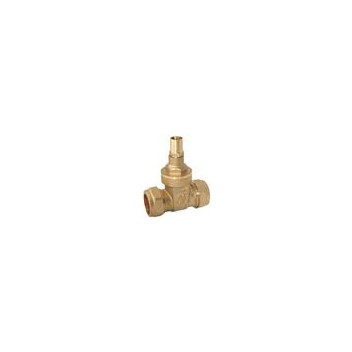 28mm Economy Brass Lockshield Gate Valve CxC