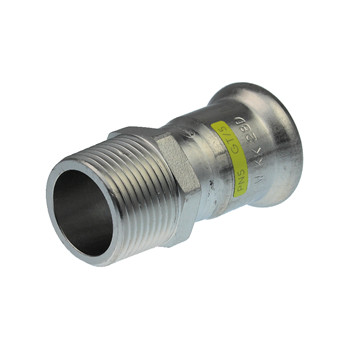 88.9x3\" Xpress Stainless GAS Straight Male Connector SSG3 - 20486