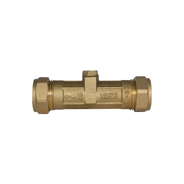 42mm DZR Brass Double Check Valve CxC