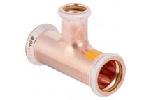 54x22mm Geberit Mapress 34548 Copper Gas Reduced Branch Tee