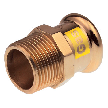 15mmx1/2\" Xpress Copper GAS Straight Male Connector SG3 - 39730 15mmx1/2\" Xpress Copper GAS Straight Male Connector SG3 - 39730