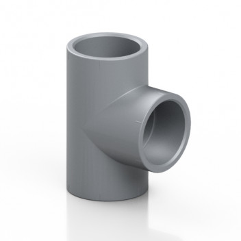 2 1/2\" TIA Plain Solvent Cement Tee 2 1/2\" TIA Plain Solvent Cement Tee