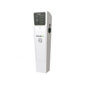 AutoCharge Smart EV Charging Pedestal - 1x up to 22kW 3PH Type 2 Socket - White AutoCharge Smart EV Charging Pedestal - 1x up to 22kW 3PH Type 2 Socket - White
