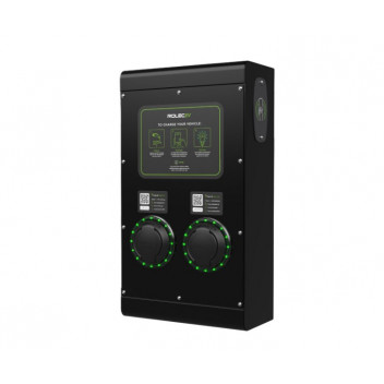 SecuriCharge Smart EV Charger - 2x up to 22kW 3PH Type 2 Sockets - Black SecuriCharge Smart EV Charger - 2x up to 22kW 3PH Type 2 Sockets - Black