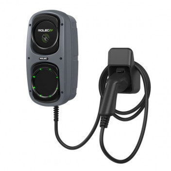 WallPod Smart EV Charger - up to 7.4kW Type 2 10m Tethered - Grey WallPod Smart EV Charger - up to 7.4kW Type 2 10m Tethered - Grey