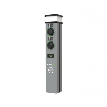 BasicCharge Smart EV Charging Pedestal - 2x up to 22kW 3PH Type 2 Sockets - Grey BasicCharge Smart EV Charging Pedestal - 2x up to 22kW 3PH Type 2 Sockets - Grey