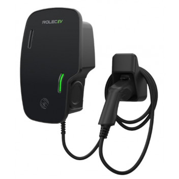 Zura Smart EV Charger - 1 x up to 7.4kW Type 2 10m Tethered - Black Zura Smart EV Charger - 1 x up to 7.4kW Type 2 10m Tethered - Black