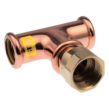 22mmx3/4\" Xpress Copper GAS Female Tee SG30 - 39893 22mmx3/4\" Xpress Copper GAS Female Tee SG30 - 39893